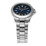 Buy Shop Michael Kors Everest Three-Hand Blue Dial Silver Steel Strap Watch For Men - MK9079 USA Online