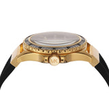 Buy Shop Michael Kors Everest Three-Hand Crystals Black Dial Black Rubber Strap Watch for Women - MK7440 USA Online