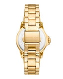 Buy Shop Michael Kors Everest Three-Hand Mother of Pearl White Dial Gold Steel Strap Watch For Women - MK7363 USA Online