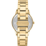 Buy Shop Michael Kors Everest Three-Hand Mother of Pearl White Dial Gold Steel Strap Watch For Women - MK7363 USA Online