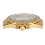 Buy Shop Michael Kors Everest Three-Hand Mother of Pearl White Dial Gold Steel Strap Watch For Women - MK7363 USA Online