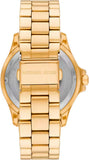 Buy Shop Michael Kors Everest Three Hand Mother of Pearl White Dial Gold Steel Strap Watch For Women - MK7401 USA Online