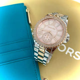 Buy Shop Michael Kors Everest Three Hand Rose Gold Dial Two Tone Steel Strap Watch For Women - MK7402 USA Online