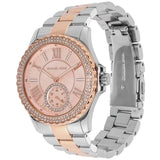 Buy Shop Michael Kors Everest Three Hand Rose Gold Dial Two Tone Steel Strap Watch For Women - MK7402 USA Online