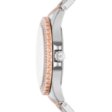 Buy Shop Michael Kors Everest Three Hand Rose Gold Dial Two Tone Steel Strap Watch For Women - MK7402 USA Online