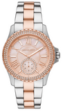 Buy Shop Michael Kors Everest Three Hand Rose Gold Dial Two Tone Steel Strap Watch For Women - MK7402 USA Online