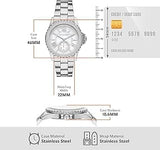 Buy Shop Michael Kors Everest Three hand Silver Dial Silver Steel Strap Watch For Women - MK7403 USA Online