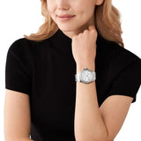 Buy Shop Michael Kors Everest Three hand Silver Dial Silver Steel Strap Watch For Women - MK7403 USA Online