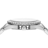 Buy Shop Michael Kors Everest Three hand Silver Dial Silver Steel Strap Watch For Women - MK7403 USA Online