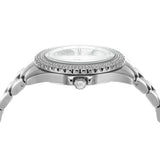 Buy Shop Michael Kors Everest Three hand Silver Dial Silver Steel Strap Watch For Women - MK7403 USA Online