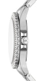 Buy Shop Michael Kors Everest Three hand Silver Dial Silver Steel Strap Watch For Women - MK7403 USA Online