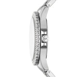 Buy Shop Michael Kors Everest Three hand Silver Dial Silver Steel Strap Watch For Women - MK7403 USA Online