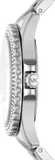 Buy Shop Michael Kors Everest Three hand Silver Dial Silver Steel Strap Watch For Women - MK7403 USA Online