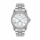 Buy Shop Michael Kors Everest Three hand Silver Dial Silver Steel Strap Watch For Women - MK7403 USA Online