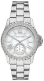 Buy Shop Michael Kors Everest Three hand Silver Dial Silver Steel Strap Watch For Women - MK7403 USA Online