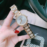Buy Shop Michael Kors Gabbi Crystals Gold Dial Gold Steel Strap Watch For Women - MK3985 USA Online
