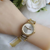 Buy Shop Michael Kors Gabbi Crystals Gold Dial Gold Steel Strap Watch For Women - MK3985 USA Online