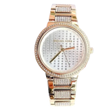 Buy Shop Michael Kors Gabbi Crystals Gold Dial Gold Steel Strap Watch For Women - MK3985 USA Online