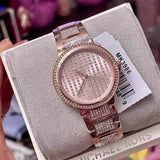 Buy Shop Michael Kors Gabbi Rose Gold Dial Rose Gold Steel Strap Watch For Women - MK3986 USA Online