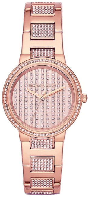 Buy Shop Michael Kors Gabbi Rose Gold Dial Rose Gold Steel Strap Watch For Women - MK3986 USA Online