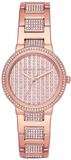 Buy Shop Michael Kors Gabbi Rose Gold Dial Rose Gold Steel Strap Watch For Women - MK3986 USA Online
