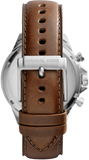 Buy Shop Michael Kors Gage Chronograph Blue Dial Brown Leather Strap Watch For Men - MK8362 USA Online
