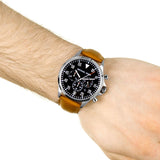 Buy Shop Michael Kors Gage Chronograph Quartz Black Dial Brown Leather Strap Watch For Men - MK8333 USA Online