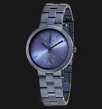 Buy Shop Michael Kors Garner Chronograph Quartz Blue Dial Blue Steel Strap Watch For Women - MK6410 USA Online
