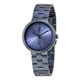 Buy Shop Michael Kors Garner Chronograph Quartz Blue Dial Blue Steel Strap Watch For Women - MK6410 USA Online