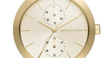 Buy Shop Michael Kors Garner Quartz Gold Dial Gold Steel Strap Watch For Women - MK6408 USA Online