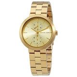 Buy Shop Michael Kors Garner Quartz Gold Dial Gold Steel Strap Watch For Women - MK6408 USA Online