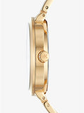 Buy Shop Michael Kors Garner Quartz Gold Dial Gold Steel Strap Watch For Women - MK6408 USA Online