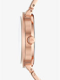 Buy Shop Michael Kors Garner Quartz Rose Gold Dial Rose Gold Steel Strap Watch For Women - MK6409 USA Online