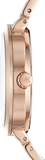 Buy Shop Michael Kors Garner Quartz Rose Gold Dial Rose Gold Steel Strap Watch For Women - MK6409 USA Online