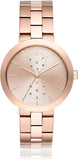Buy Shop Michael Kors Garner Quartz Rose Gold Dial Rose Gold Steel Strap Watch For Women - MK6409 USA Online