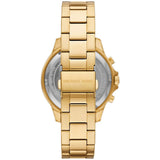 Buy Shop Michael Kors Greyson Chronograph Black Dial Gold Steel Strap Watch For Men - MK9108 USA Online