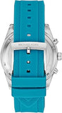 Buy Shop Michael Kors Hadyn Analog Silver Dial Blue Rubber Strap Watch for Women - MK7485 USA Online