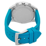 Buy Shop Michael Kors Hadyn Analog Silver Dial Blue Rubber Strap Watch for Women - MK7485 USA Online