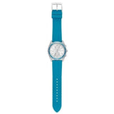 Buy Shop Michael Kors Hadyn Analog Silver Dial Blue Rubber Strap Watch for Women - MK7485 USA Online