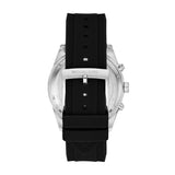 Buy Shop Michael Kors Hadyn Chronograph Silver Dial Black Rubber Strap Watch for Women - MK7486 USA Online