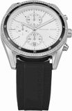 Buy Shop Michael Kors Hadyn Chronograph Silver Dial Black Rubber Strap Watch for Women - MK7486 USA Online