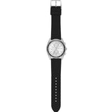 Buy Shop Michael Kors Hadyn Chronograph Silver Dial Black Rubber Strap Watch for Women - MK7486 USA Online