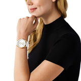 Buy Shop Michael Kors Hadyn Chronograph White Dial White Rubber Strap Watch for Women - MK7484 USA Online
