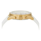 Buy Shop Michael Kors Hadyn Chronograph White Dial White Rubber Strap Watch for Women - MK7484 USA Online