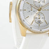 Buy Shop Michael Kors Hadyn Chronograph White Dial White Rubber Strap Watch for Women - MK7484 USA Online