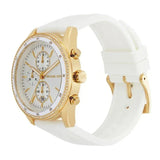 Buy Shop Michael Kors Hadyn Chronograph White Dial White Rubber Strap Watch for Women - MK7484 USA Online