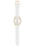 Buy Shop Michael Kors Hadyn Chronograph White Dial White Rubber Strap Watch for Women - MK7484 USA Online