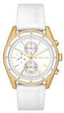 Buy Shop Michael Kors Hadyn Chronograph White Dial White Rubber Strap Watch for Women - MK7484 USA Online