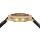 Buy Shop Michael Kors Harlowe Analog White Dial Black Leather Strap Watch For Women - MK2988 USA Online
