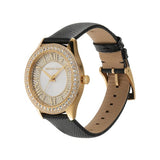 Buy Shop Michael Kors Harlowe Analog White Dial Black Leather Strap Watch For Women - MK2988 USA Online